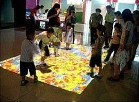 interactive floor projection